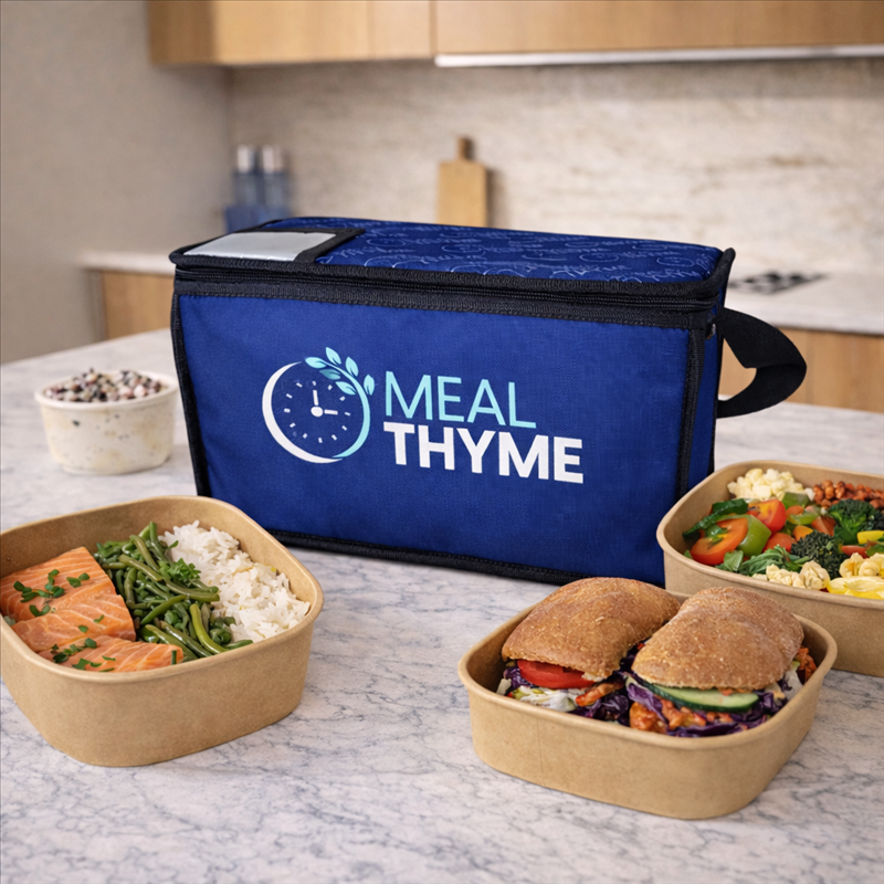 Meal Thyme delivery bag with fresh meals